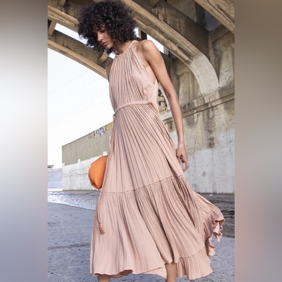 A.L.C. Ella Pleated Midi Dress, REVOLVE Size 2 New w/Tag Retail $695 - Picture 10 of 15